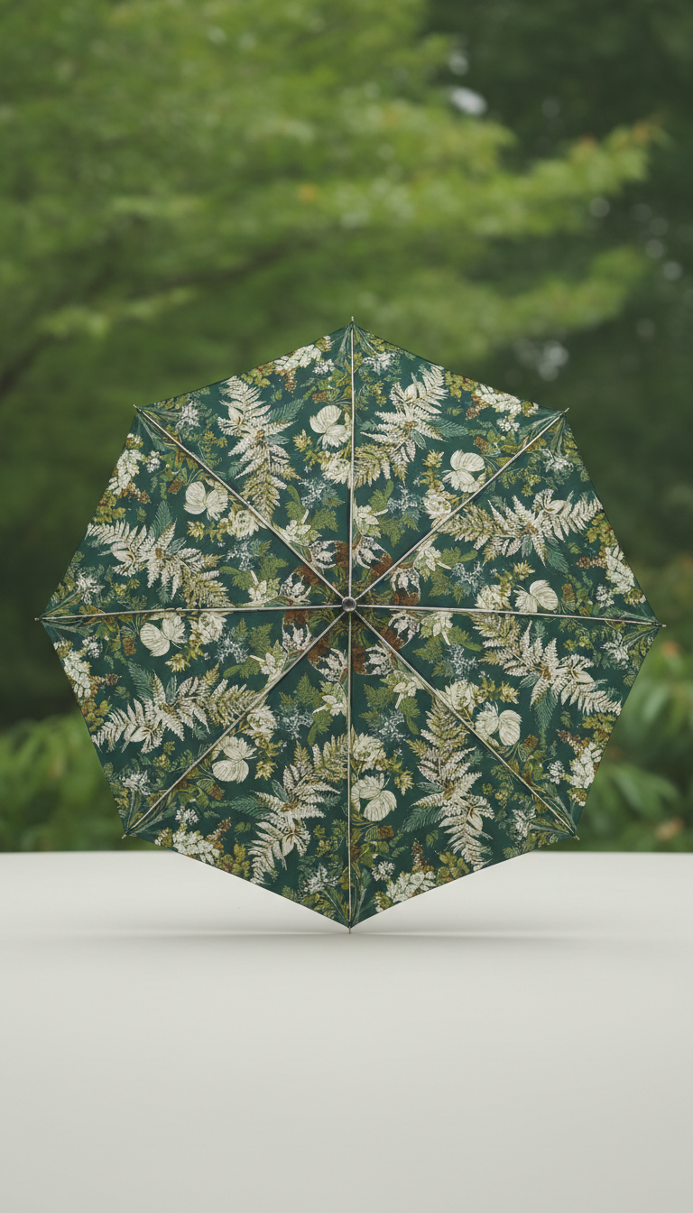 Ivory Fern botanical umbrella